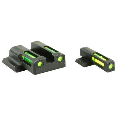 Hi-Viz LiteWave H3, Fits S&W M&P Shield, Green Tritium/Fiber Optic Set