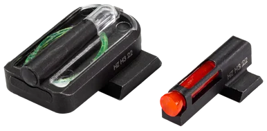 HiViz MPFD21 FastDot H3 Sight Set, Red Fiber Optic Front, Green Tritium Rear, Fits S&W M&P
