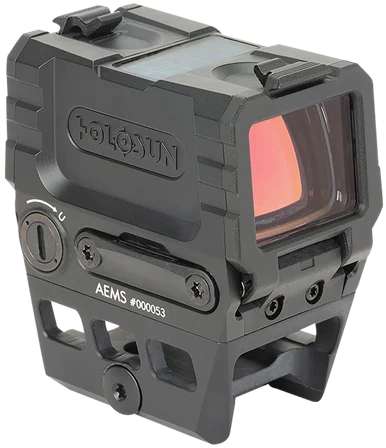 Holosun AEMS-211301, 2 MOA Red Dot/65 MOA Circle Multi Reticle, Black Anodized