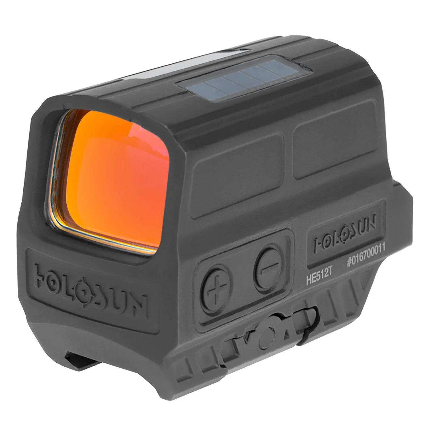 Holosun HE512T-RD Black Anodized 1x 2 MOA/65 MOA Illuminated Red Circle w/Center Dot Reticle - HE512T-RD