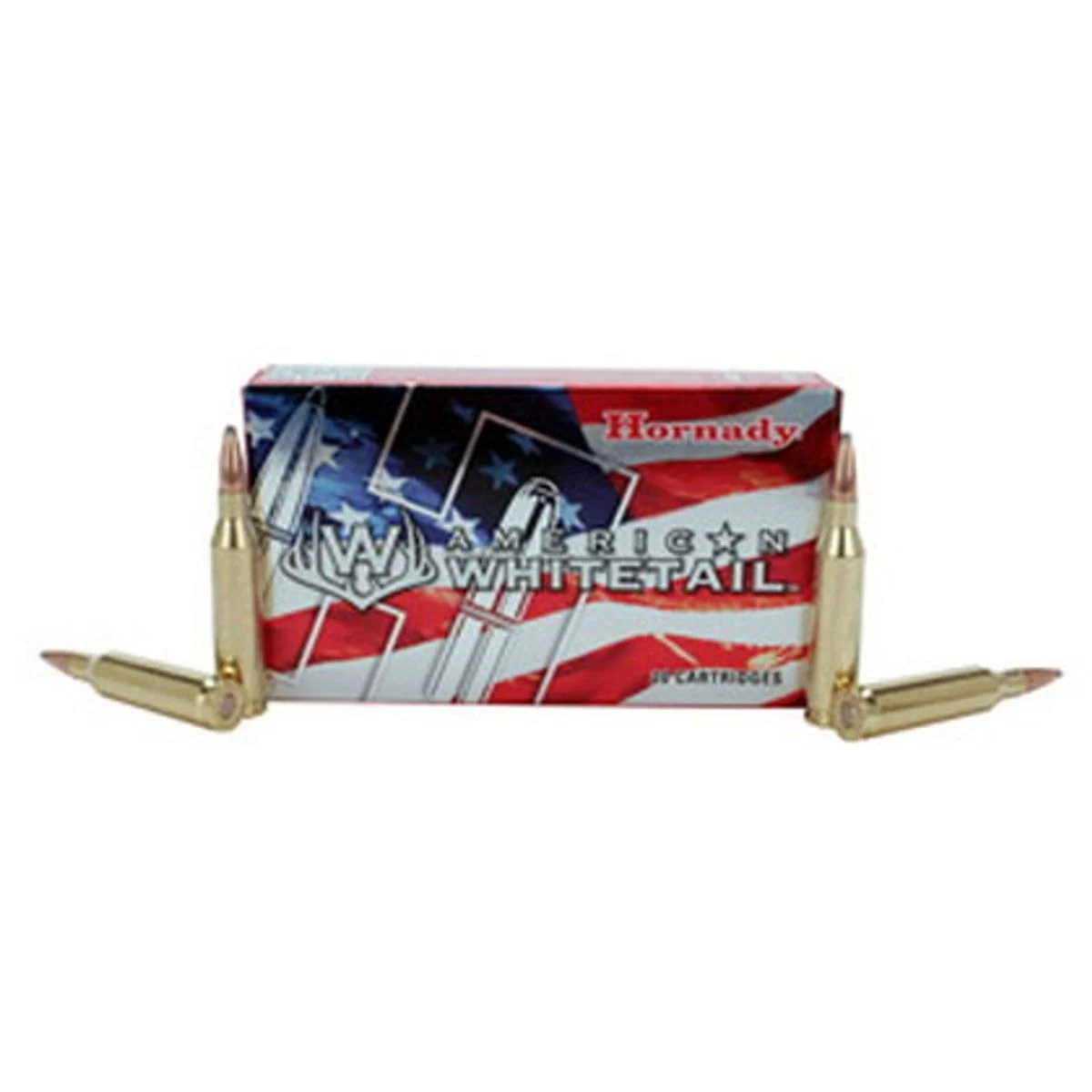 Hornady 8047 American Whitetail 243 Win 100 gr InterLock Boat-Tail Soft Point Rifle Ammo - 20 Rounds - 84274