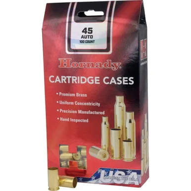 Hornady 8632 Unprimed Cases, 260 Rem, Brass