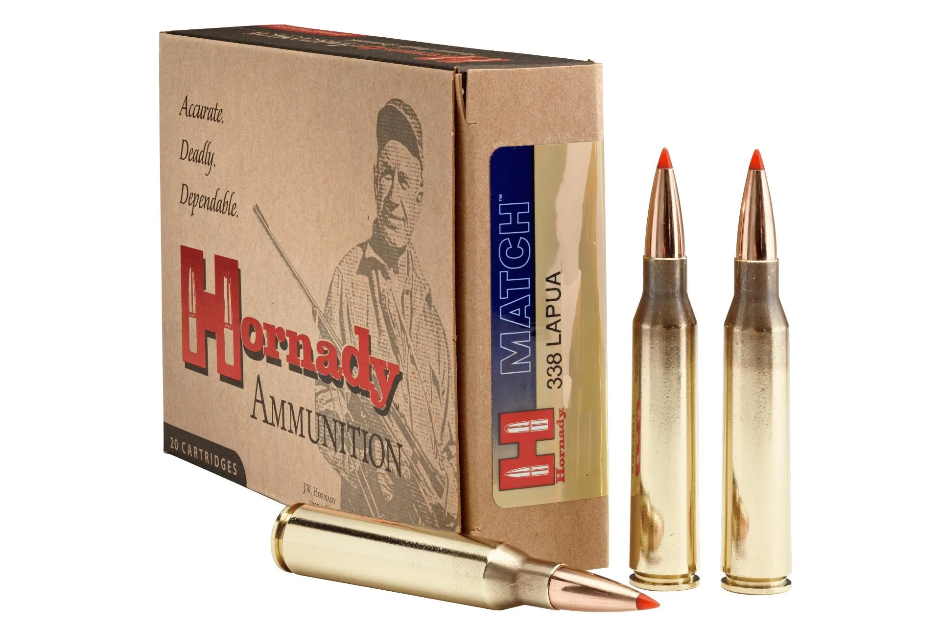 Hornady Ammo 338 Lapua Mag 250 Gr Bthp Match Rifle Ammo - 20 Rounds - 8230