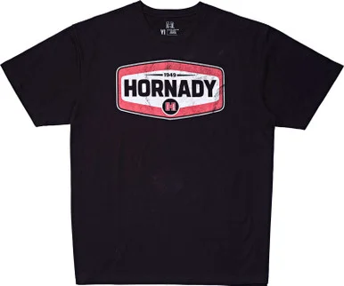 Hornady Black Cotton Short Sleeve T-Shirt, XL