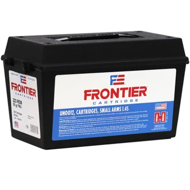 Hornady Frontier Rifle Ammunition .223 Rem 55gr FMJ, 200 Rds, Ammo Can