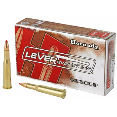 Hornady LEVERevolution 25-35 Win, 110 Gr Flex Tip Expanding, Brass