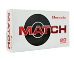 Hornady Match 6mm GT Ammo 109 Grain Extremely Low Drag - 81597