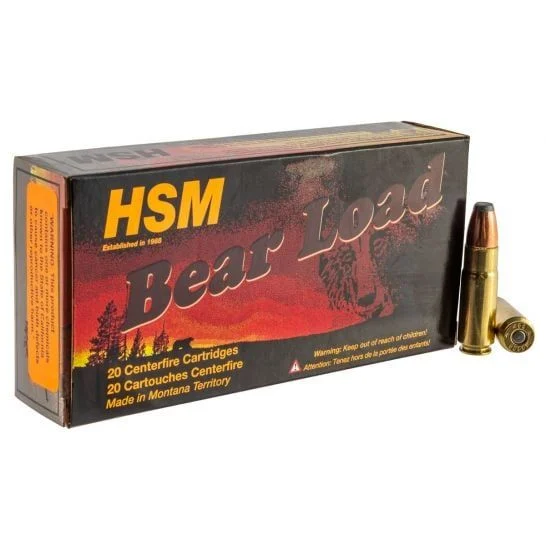 HSM 458SOCOM1N Bear Load 458 SOCOM 350 gr Jacketed Flat Point (JFP) Rifle Ammo - 20 Rounds - 109647