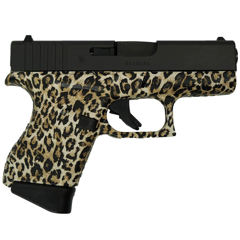 Glock G43 Custom Leopard Print Handgun 9mm 6rd (2 Mags)