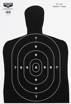 Birchwood Casey EZ Scorer Shadow Target 100/Pack BC27 (37005)