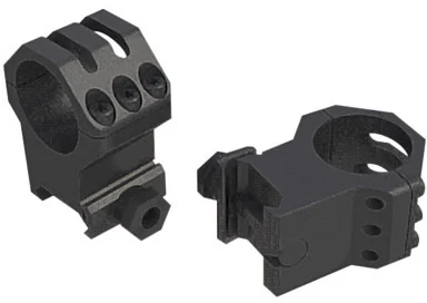 Weaver Tactical 6 Hole 1" High Matte Black Tactical Rings (99689)