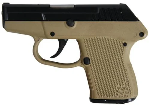 KelTec P-32 .32 ACP 2.68" Barrel Blue Slide Cerakote Tan Grip/Frame DAO 7 Round
