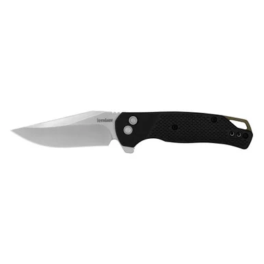 Kershaw Runoff, 3.1" Blade, Stonewash Finish, Black GFN Handle