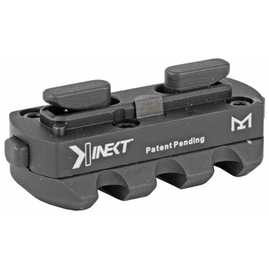Kinetic Development Group Kinect, 3 Slot Picatinny Rail, Black Anodized