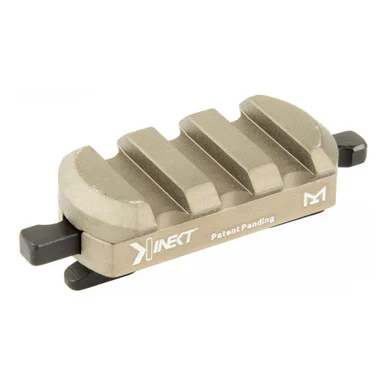 Kinetic Development Group Kinect M-LOK Rail, Single 3 Slot Picatinny Rail, Brown Anodized