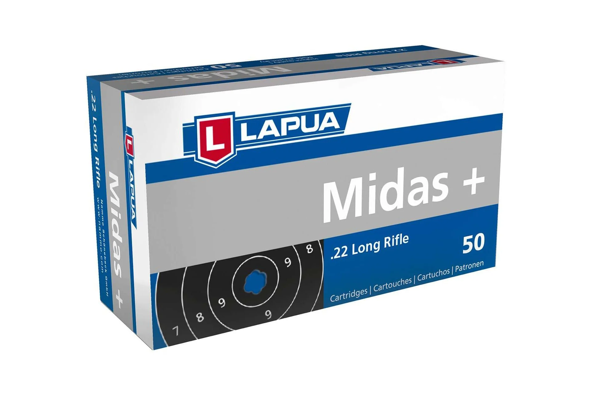 Lapua 420162 Midas+ 22 LR 40 gr Round Nose (RN) Rimfire Ammo - 50 Rounds - 131812