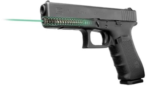 LaserMax Guide Rod Green Laser For Glock 17/22/31/37 (Gen 1-3) Black Fin