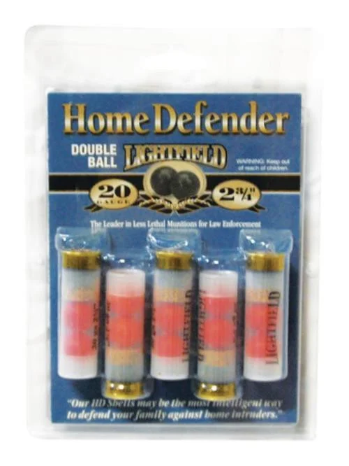 Less Lethal Home Defense Double Ball 20 Ga, 2.75", 5rd Box