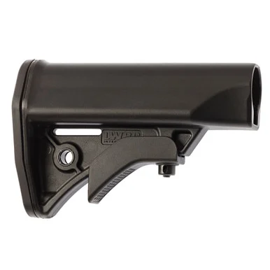 LWRC Compact Stock, Black, Drop-In Replacement for AR-15 Carbines