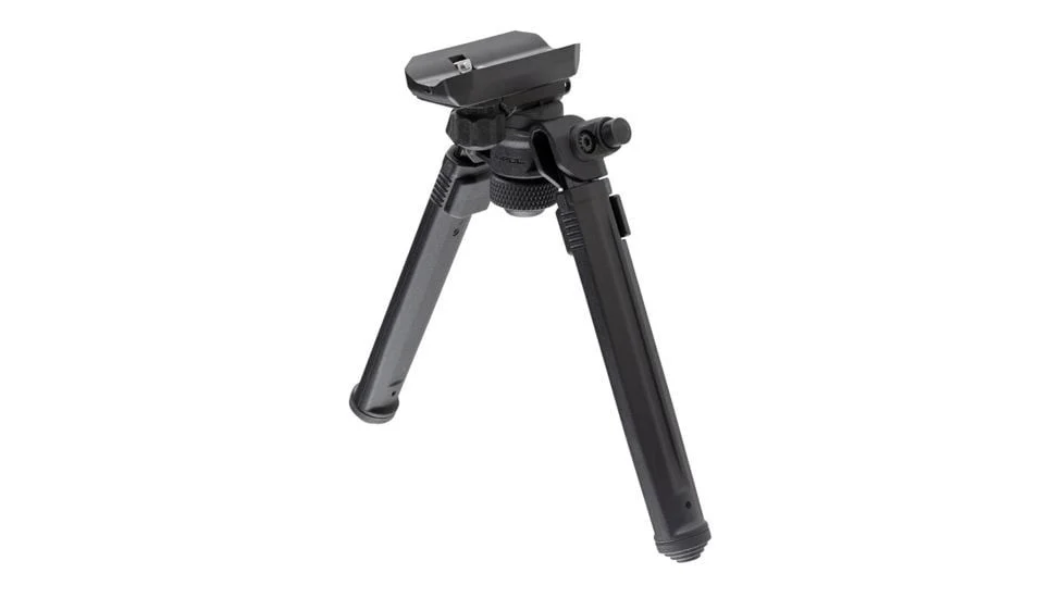 Magpul Industries Adjustable Bipod w/ Sling Stud Quick Detach Mount - Black - MPIMAG1075BLK