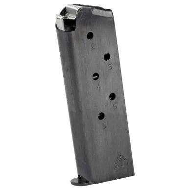 MEC-GAR 1911 Officer Magazine, 6 Rds, Blued Finish