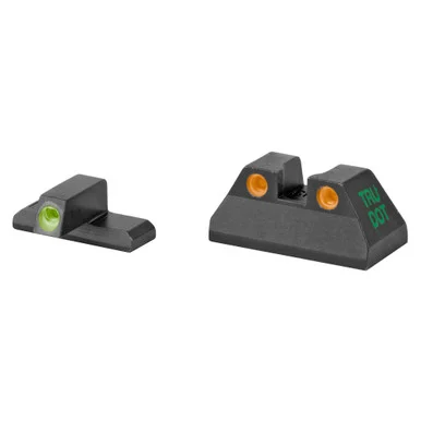 Meprolight Tru-Dot Night Sights, Green/Orange, Fits HK USP Compact 9/40