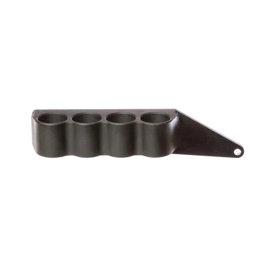 Mesa Tactical SureShell, 4-Shell Side Saddle, Fits Moss 500/590A1/Mav88, 12 GAUGE, Left Side, Matte Black