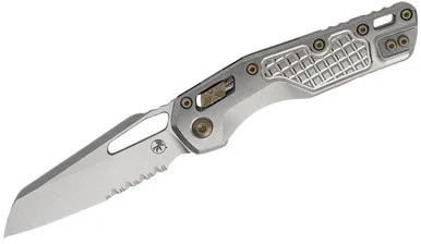 Microtech Ultratech Warhound, Single Edge, Stonewash Finish