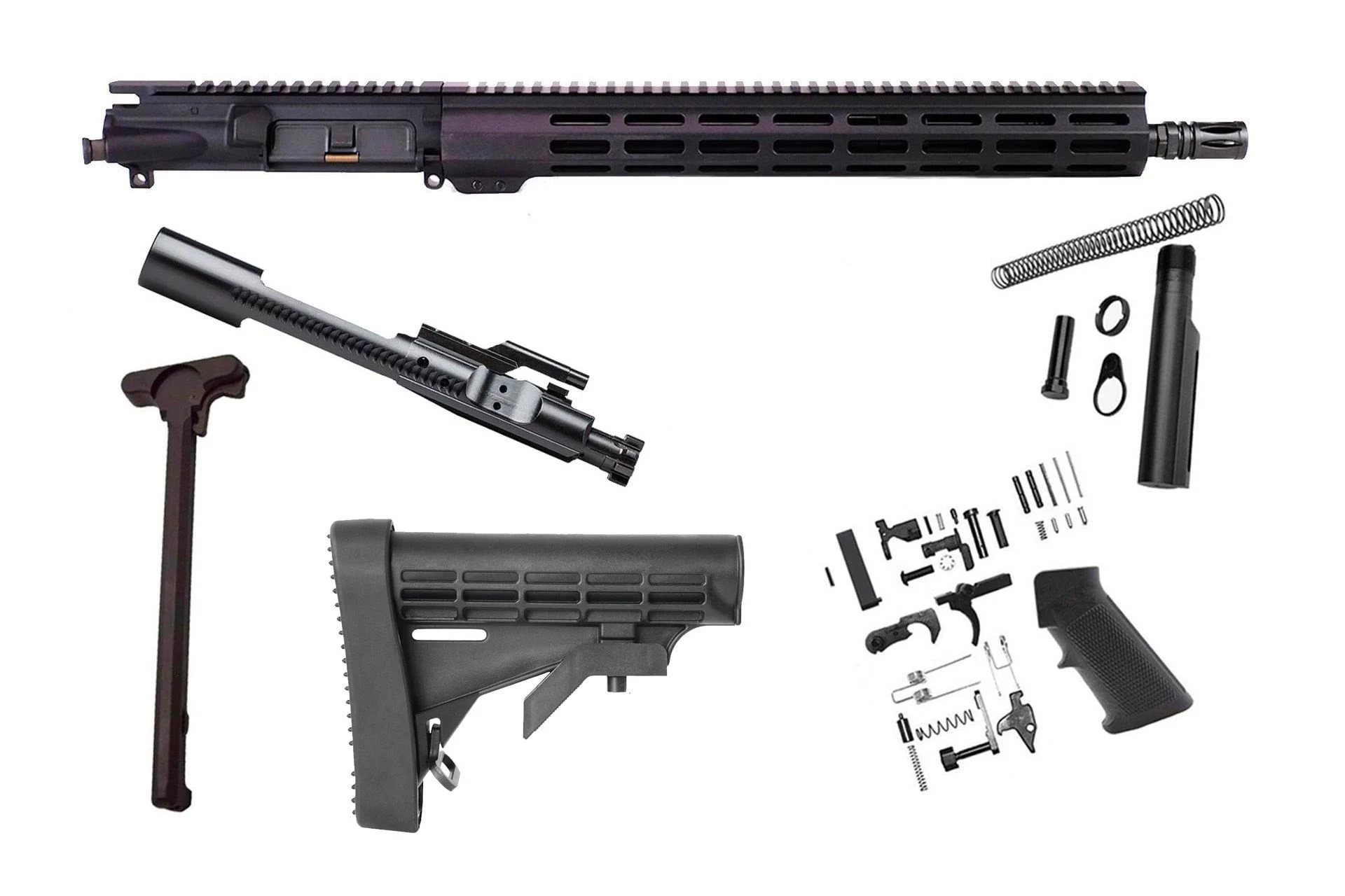 NBS 16″ 5.56 NATO Midlength Nitride M-LOK Rifle Kit - AR15-Rifle-Kit-16