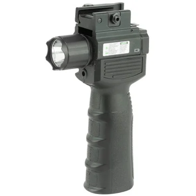 NcSTAR VAQVGFLGV2, Vertical Grip, Strobe Flashlight & Green Laser, Black Finish