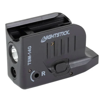 Nightstick TSM-14G, Subcompact Tactical Weapon-Mounted Light with Green Laser, Black