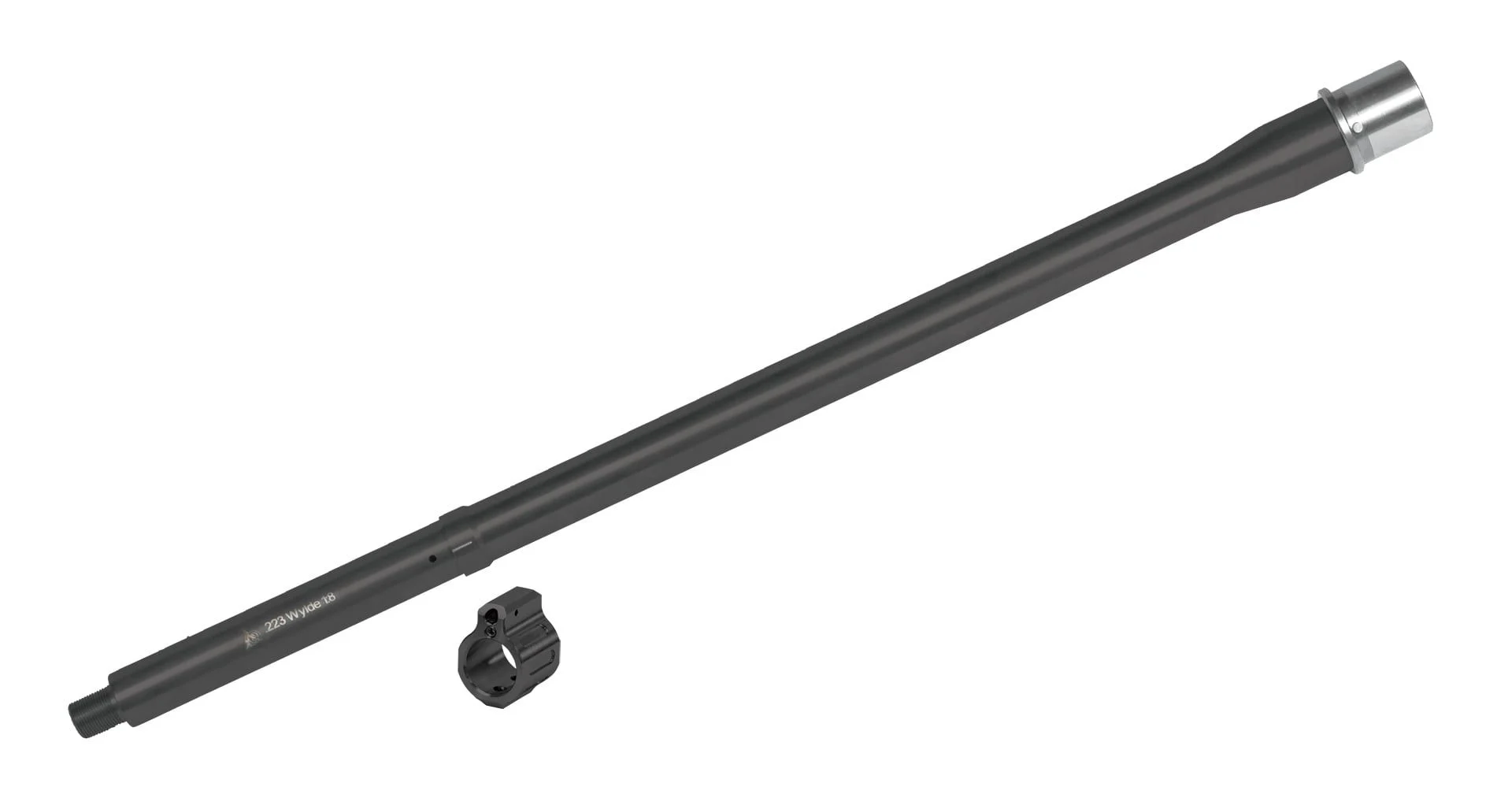 ODIN Works 18" 223 Wylde Rifle Length 3-Gun Profile Stainless Steel Barrel w/ FREE tunable GB - Black Nitride 1:8 Twist - B-223-18-3G-R-TG-BLK