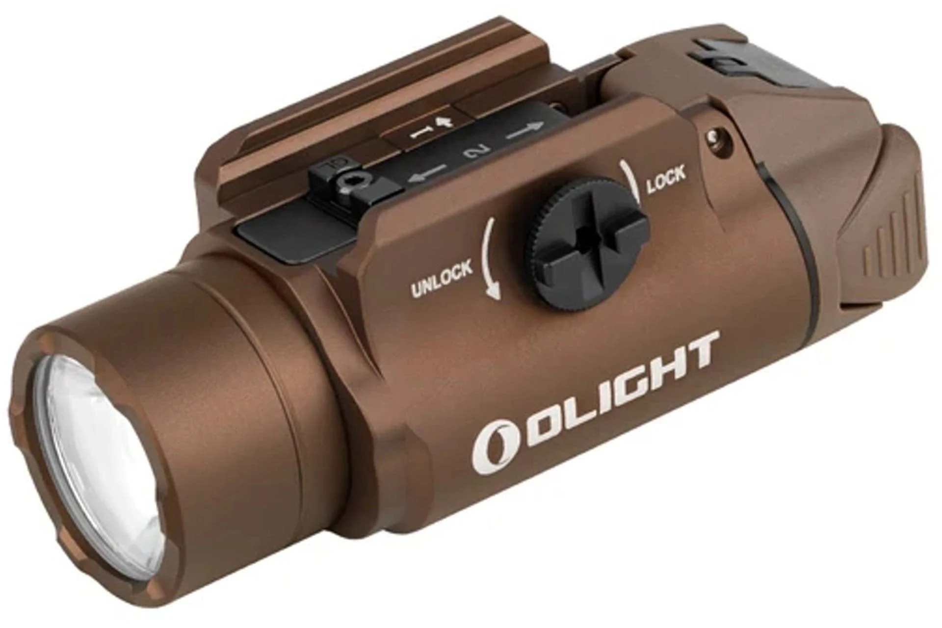 Olight Pl-3S Valkyrie Desert Tan Max 1,000 Lumens WML With Two Cr123A Batteries - 0.0002.0091