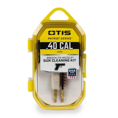 Otis FG-701-40 Patriot Series Pistol Cleaning Kit, .40 Cal, Essential Breech-to-Muzzle Cleaning, USA Made