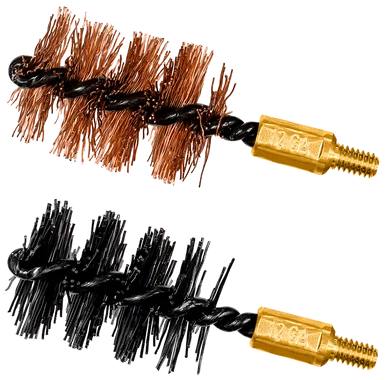 Otis FG512NB Bore Brush Set, 10/12 Gauge Shotgun, 8-32" Thread, 2" Long, Bronze/Nylon Bristles, 2 Per Pkg