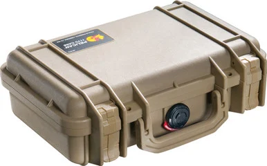 Pelican 1170 Protector Case, Desert Tan, Watertight, Crushproof, Dustproof