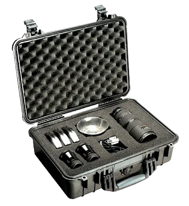 Pelican 1500 Case with Foam, Black