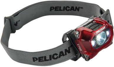 Pelican 2760C Headlamp, 42-289 Lumens, Red LED, 101 Meters Distance