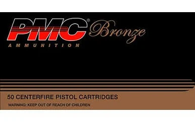 PMC Bronze 380 ACP 90 Grain FMJ Ammo, 50 Round Box (380A)