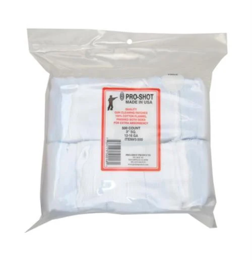 Pro-Shot "12-16 Gauge 3" SQ. 500CT. Patches"