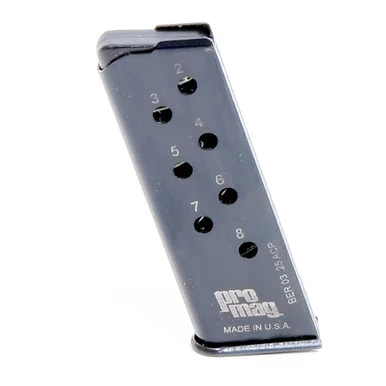 PROMAG Beretta 950BS Jetfire 25 ACP 8rd Steel Magazine (BER-03)