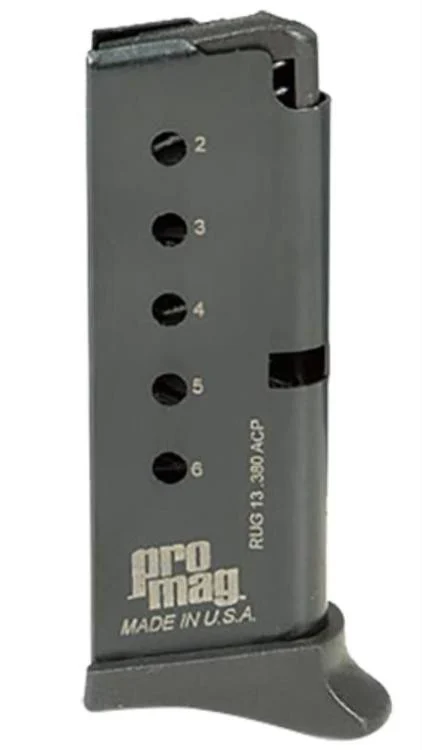 ProMag Ruger LCP Magazine .380 ACP, Blued Finish, 6rd