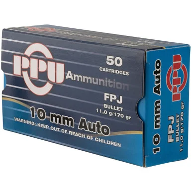 Prvi Partisan 10mm Auto FPJ 170gr, 50 Rds