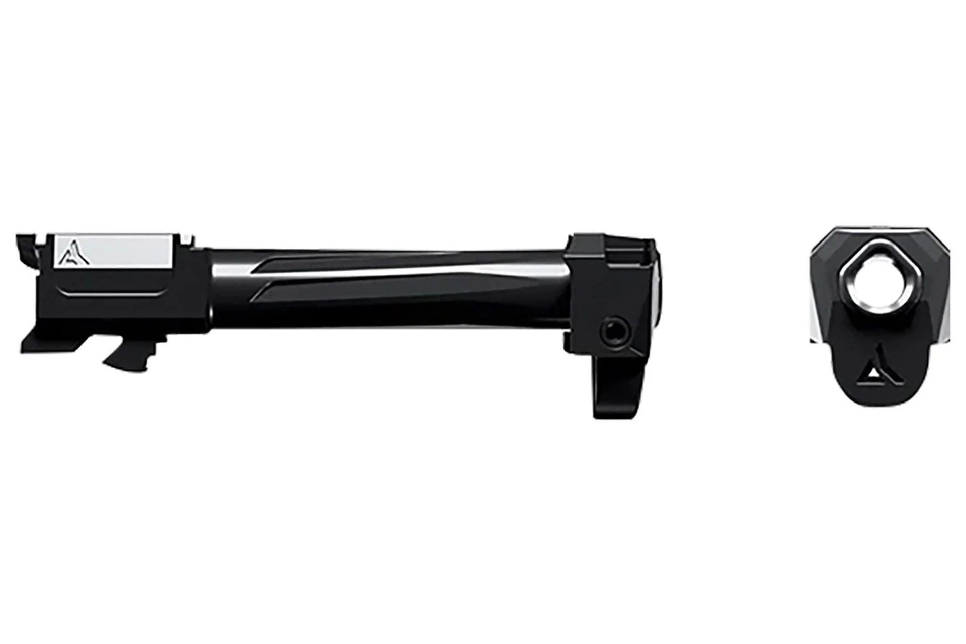 Radian AFTERBURNER + RAMJET INTRA-LOK Combo for GLOCK 43 - Muzzle Compensator and Fluted Barrel 1:10 Twist - R0842