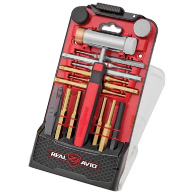 Real Avid Accu-Punch, Hammer & Punch Set, Brass/Steel, Ergonomic Grip