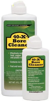 Remington 40-X Bore Cleaner, Non-Eroding, Natural Abrasives, 4 oz Bottle