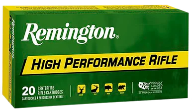 Remington Ammunition 21311 High Performance Rifle, 22-250 Rem, 55gr Pointed Soft Point, 20 Rds