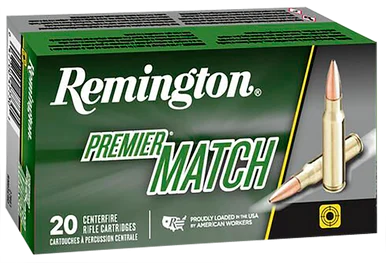 Remington Ammunition Premier Match, 6.5 Creedmoor, Sierra MatchKing BTHP, 140 gr, Brass