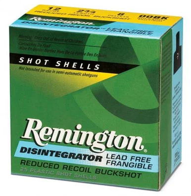 Remington Disintegrator, 12 Gauge, 00 Buckshot, 25 Rds, Lead Free