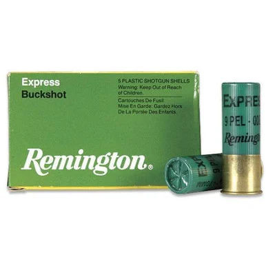 Remington Express Buckshot, 12 Gauge, 2-3/4" Shell, 00 Buckshot, 9 Pellets, 5 Rds